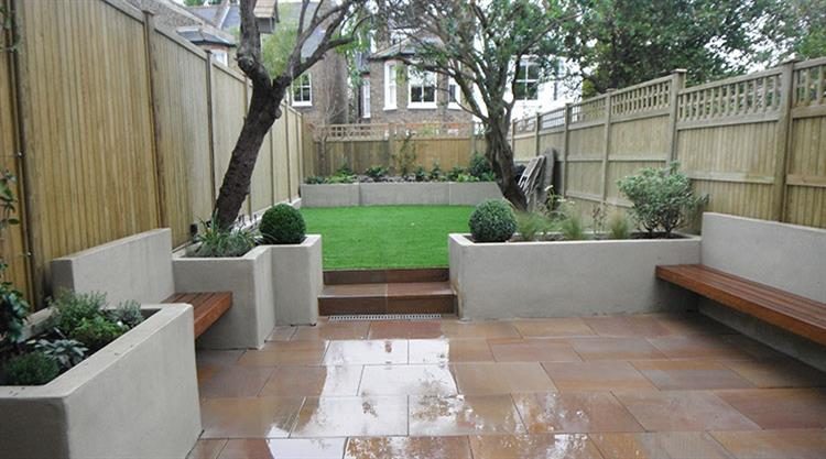 A low-maintenance family garden